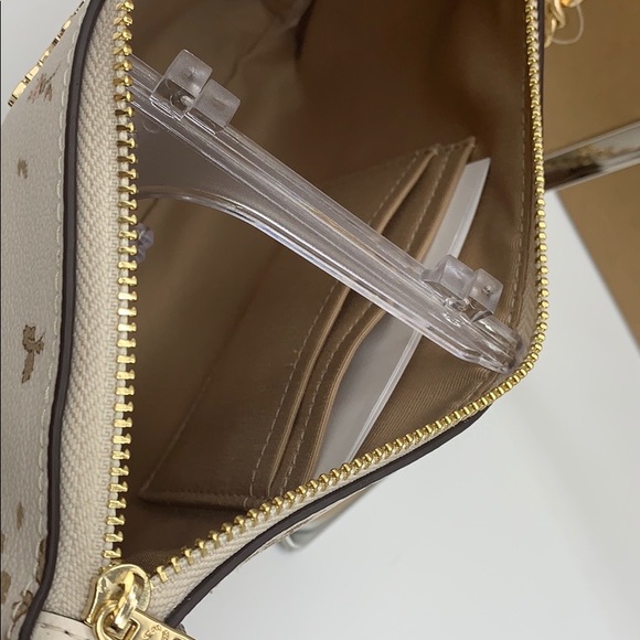 COACH ZIP TOP CROSSBODY WITH ROSE BOUQUET PRINT - Picture 11 of 16